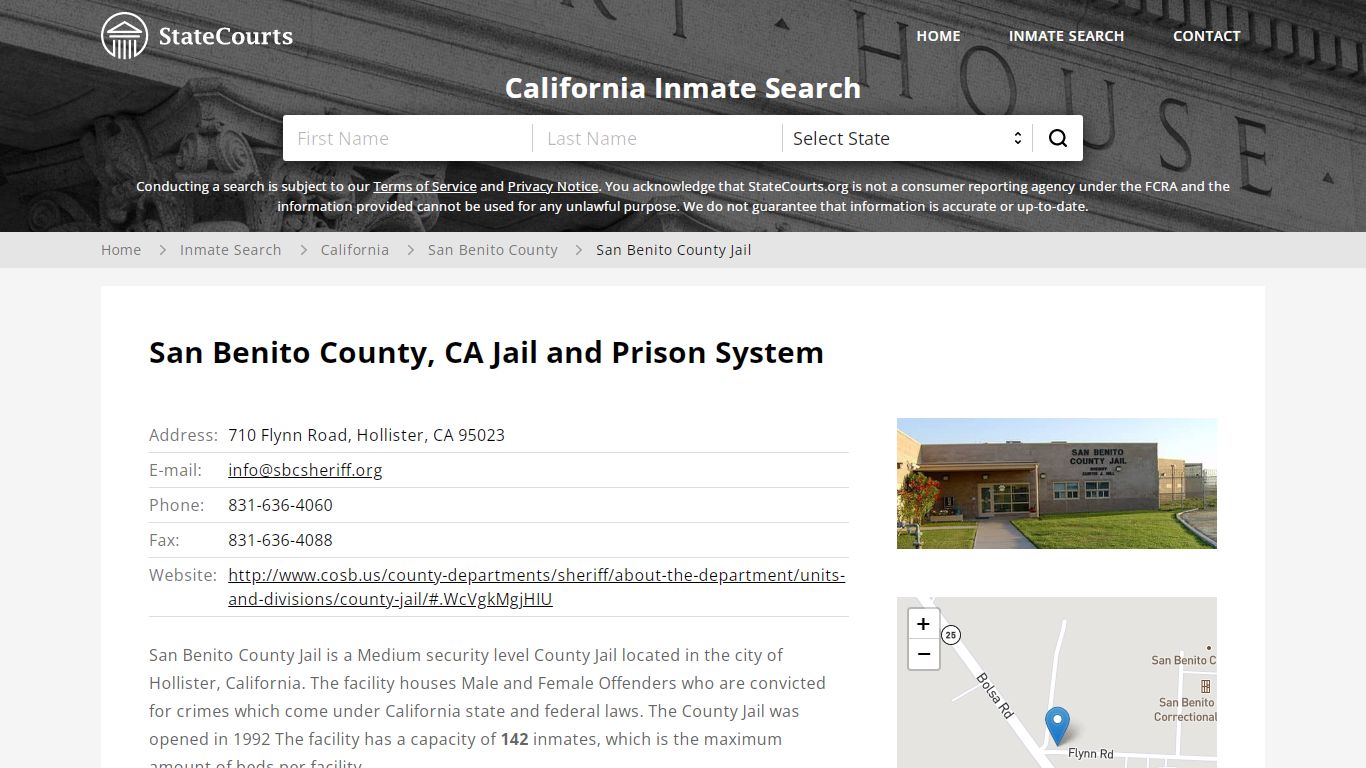 San Benito County Jail Inmate Records Search, California ...
